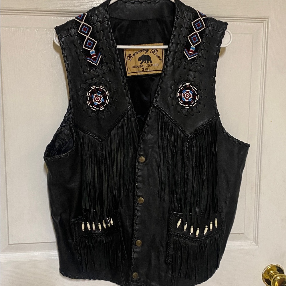 Running Bare Black Leather Jacket